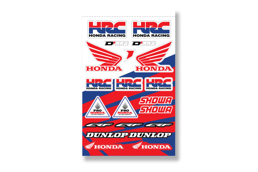 Honda HRC Decal sheet
